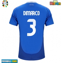 Italien Federico Dimarco #3 Heimtrikot EM 2024 Kurzarm